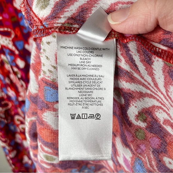 By Anthropologie Robin Tiered Mini Dress Women’s Size Medium in Raspberry Pink - Picture 8 of 10